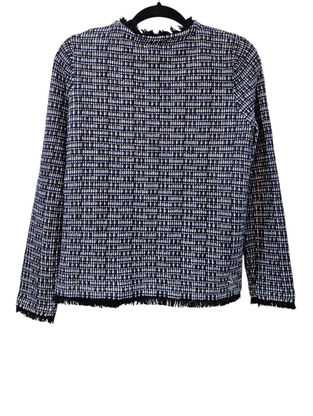 J.Crew Collarless Tweed Blazer Size M - Picture 7 of 7